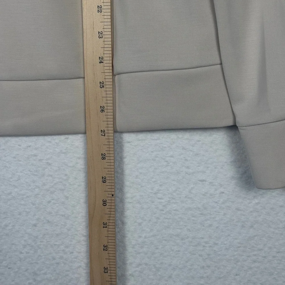 Member's Mark Mens Sandwash Quarter Zip Pullover Beige Cream Size‎ M Mock Neck